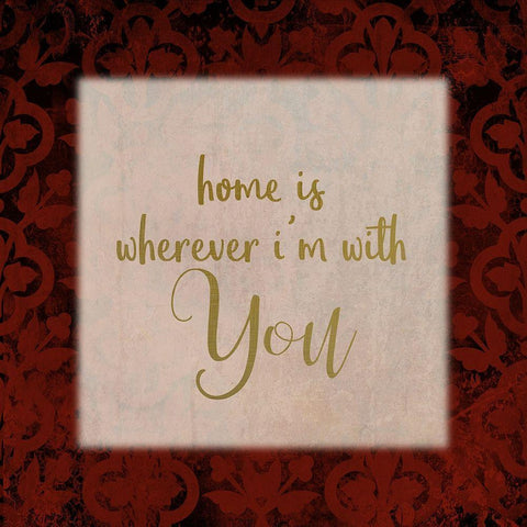 Love and Home 3 Black Modern Wood Framed Art Print with Double Matting by Kimberly, Allen