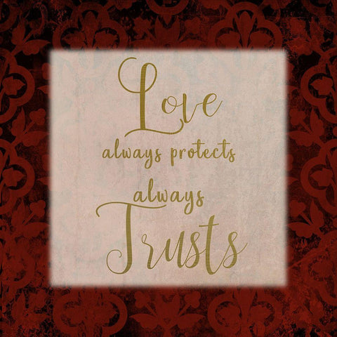 Love and Home 4 Black Modern Wood Framed Art Print with Double Matting by Kimberly, Allen