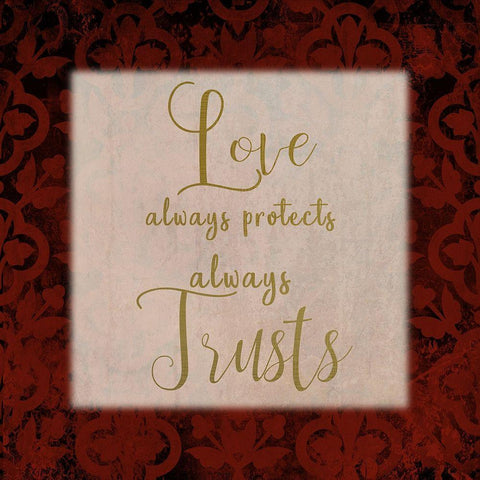 Love and Home 4 Black Ornate Wood Framed Art Print with Double Matting by Kimberly, Allen