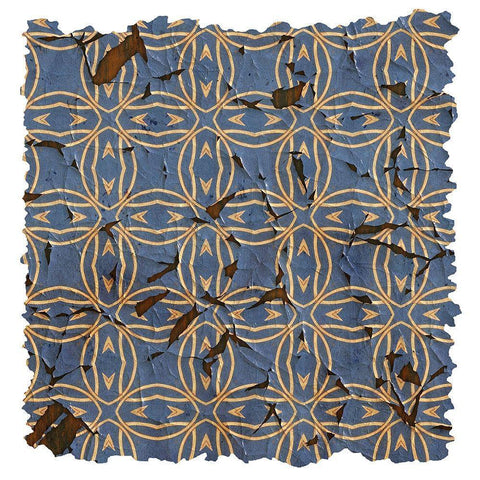 Tattered Global Pattern 2 Black Modern Wood Framed Art Print by Kimberly, Allen