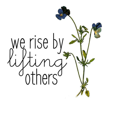 Family Gathers 11 White Modern Wood Framed Art Print with Double Matting by Kimberly, Allen