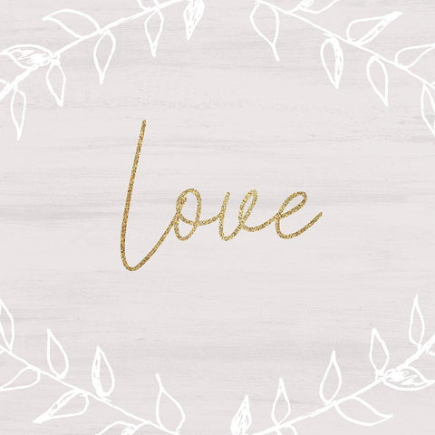 Christmas Romance 14 White Modern Wood Framed Art Print with Double Matting by Kimberly, Allen