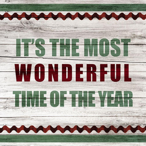 Farmhouse Christmas 3 White Modern Wood Framed Art Print with Double Matting by Kimberly, Allen