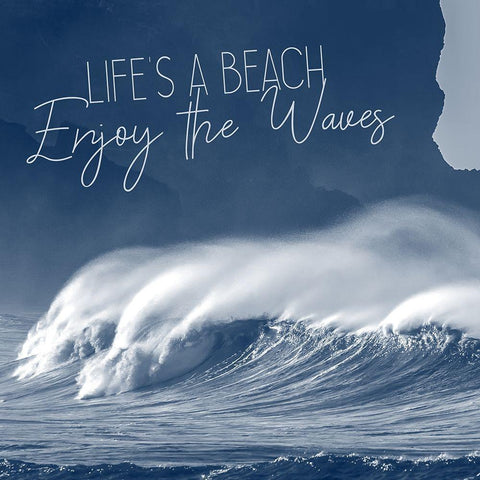 Against The Waves 4 White Modern Wood Framed Art Print by Kimberly, Allen