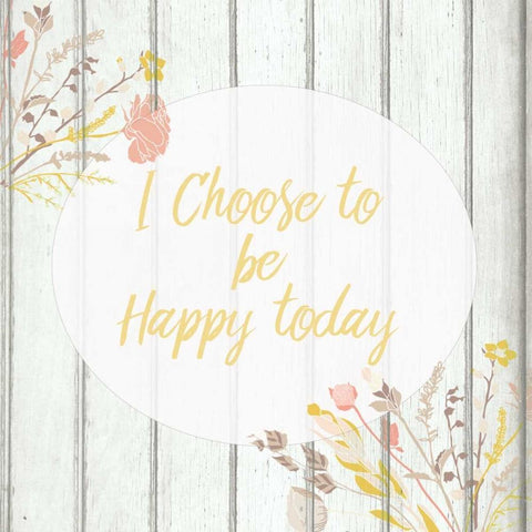 I Choose White Modern Wood Framed Art Print with Double Matting by Allen, Kimberly