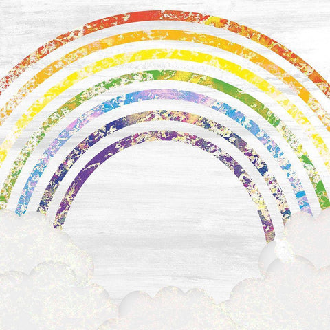 Over The Rainbow Black Modern Wood Framed Art Print by Kimberly, Allen