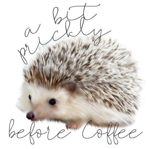 A Bit Prickly White Modern Wood Framed Art Print by Kimberly, Allen