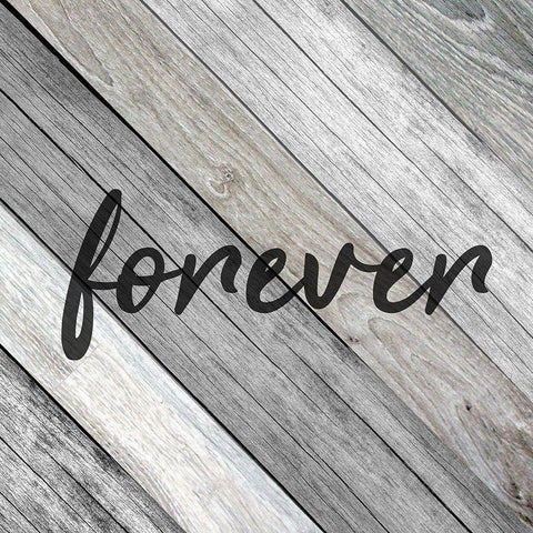 Forever Family 1 White Modern Wood Framed Art Print with Double Matting by Kimberly, Allen