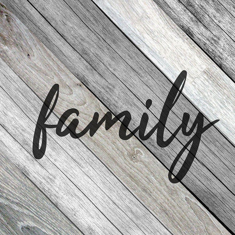 Forever Family 2 Black Modern Wood Framed Art Print by Kimberly, Allen