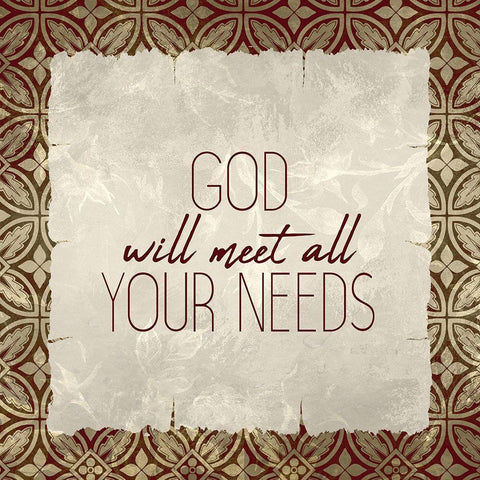 Trust God 1 Black Modern Wood Framed Art Print with Double Matting by Kimberly, Allen