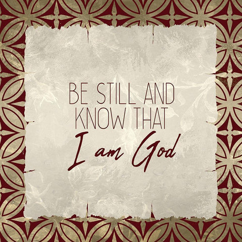 Trust God 4 Black Modern Wood Framed Art Print with Double Matting by Kimberly, Allen