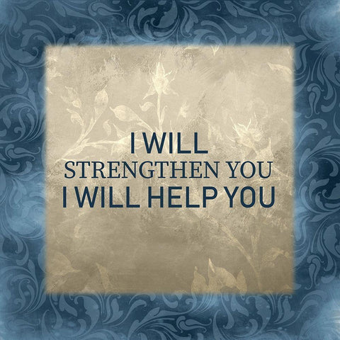 Isaiah 41-3 Black Modern Wood Framed Art Print by Kimberly, Allen