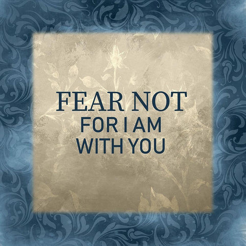 Isaiah 41-1 Black Ornate Wood Framed Art Print with Double Matting by Kimberly, Allen