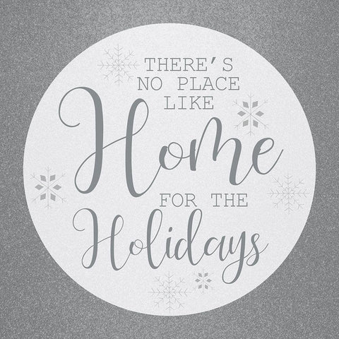 Home for the Holidays White Modern Wood Framed Art Print with Double Matting by Kimberly, Allen
