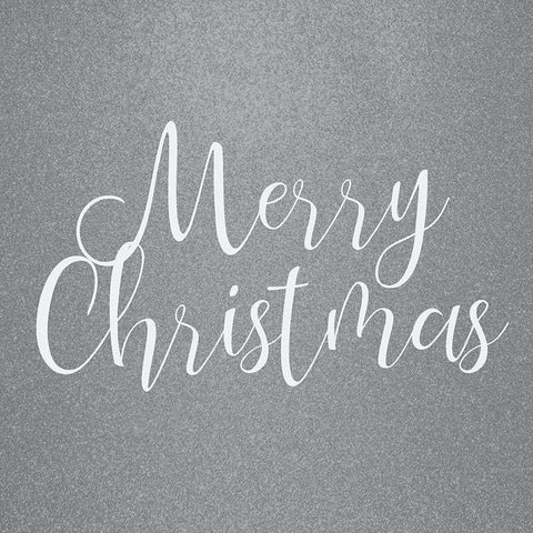 Merry Christmas Sparkle Black Ornate Wood Framed Art Print with Double Matting by Kimberly, Allen