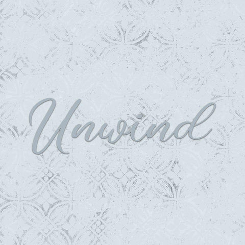 Unwind White Modern Wood Framed Art Print by Kimberly, Allen