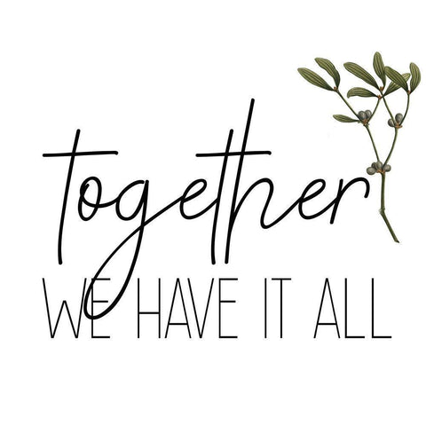 Family 3 White Modern Wood Framed Art Print with Double Matting by Kimberly, Allen