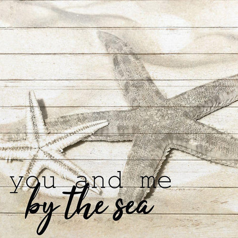 By the Sea 1 White Modern Wood Framed Art Print with Double Matting by Kimberly, Allen