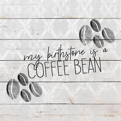 Coffee Life 1 Black Modern Wood Framed Art Print with Double Matting by Kimberly, Allen