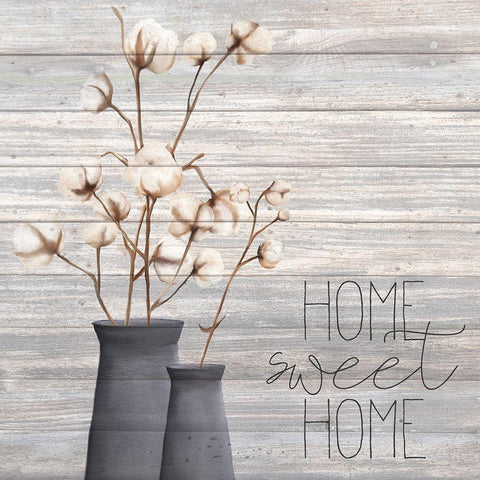 Cotton Home 1 Black Modern Wood Framed Art Print by Kimberly, Allen