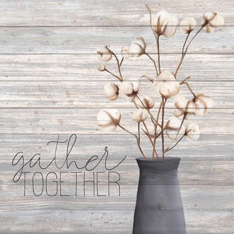 Cotton Home 2 White Modern Wood Framed Art Print by Kimberly, Allen