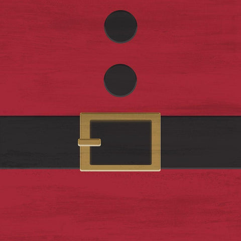 Santa Shirt Black Ornate Wood Framed Art Print with Double Matting by Kimberly, Allen