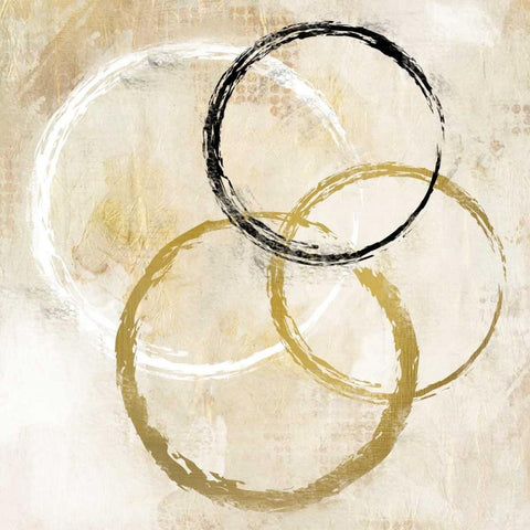 Ring Time 1 White Modern Wood Framed Art Print with Double Matting by Allen, Kimberly