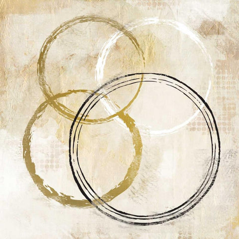 Ring Time 2 Black Modern Wood Framed Art Print with Double Matting by Allen, Kimberly