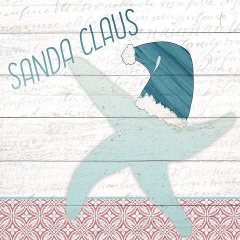 Sanda Claus Black Modern Wood Framed Art Print by Kimberly, Allen