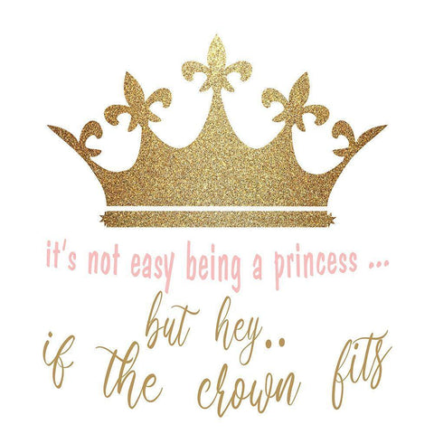 If The Crown Fits Black Ornate Wood Framed Art Print with Double Matting by Kimberly, Allen