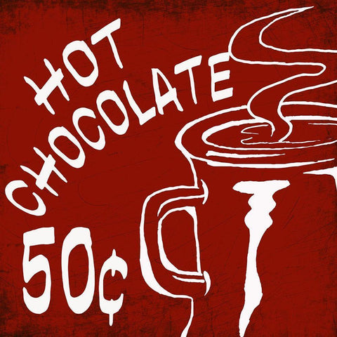 Hot Chocolate Black Modern Wood Framed Art Print with Double Matting by Kimberly, Allen
