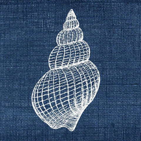 Indigo Sea 2 White Modern Wood Framed Art Print by Allen, Kimberly