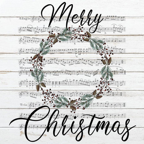 Merry Merry Merry 2 Black Modern Wood Framed Art Print with Double Matting by Kimberly, Allen