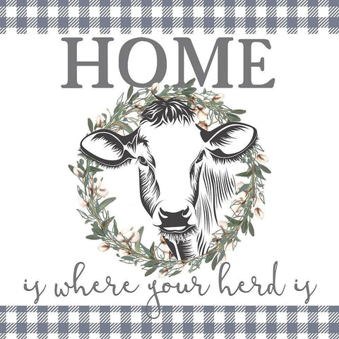 Homebody 3 Black Ornate Wood Framed Art Print with Double Matting by Kimberly, Allen