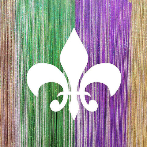 Mardi Gras 1 Black Modern Wood Framed Art Print with Double Matting by Kimberly, Allen