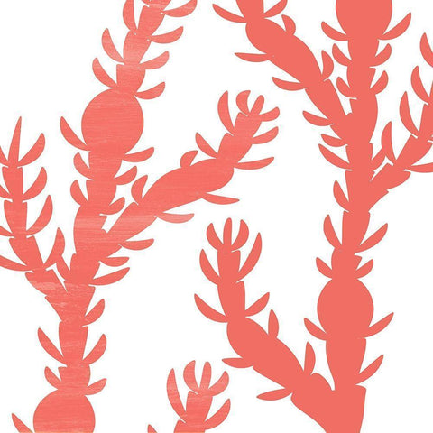 Seaweed 3 White Modern Wood Framed Art Print by Kimberly, Allen