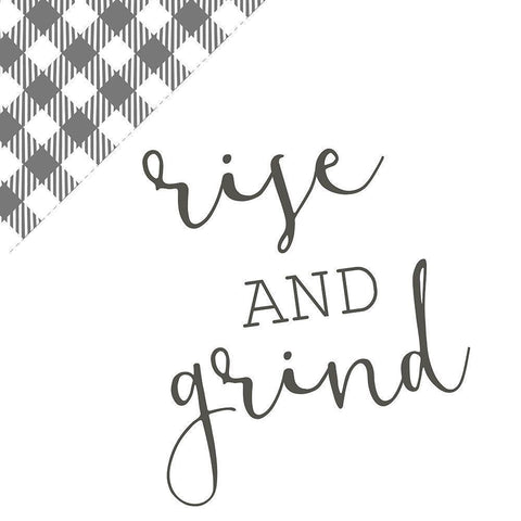Rise and Grind 2 Black Modern Wood Framed Art Print by Kimberly, Allen
