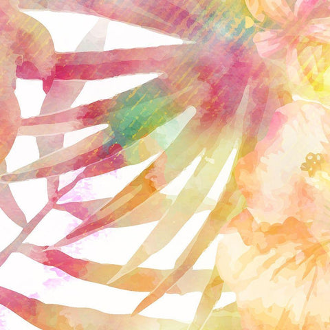 Tropical State 3 Gold Ornate Wood Framed Art Print with Double Matting by Kimberly, Allen