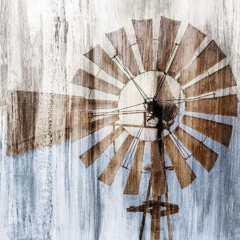 In the Wind White Modern Wood Framed Art Print with Double Matting by Kimberly, Allen