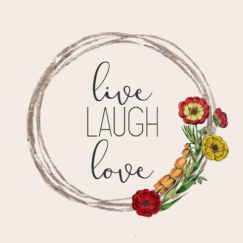Live Well 6 White Modern Wood Framed Art Print by Kimberly, Allen