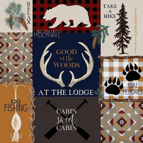 In the Woods White Modern Wood Framed Art Print with Double Matting by Kimberly, Allen