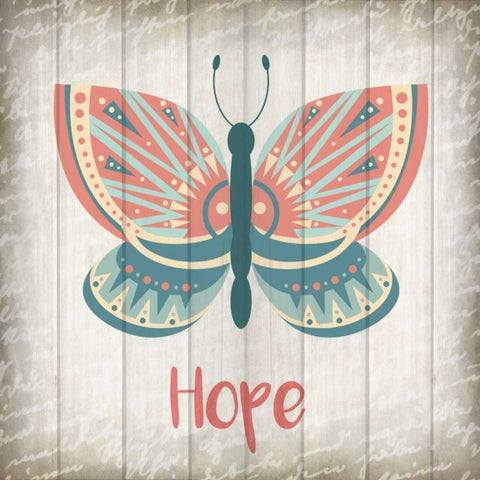Butterfly Hope Black Modern Wood Framed Art Print by Allen, Kimberly