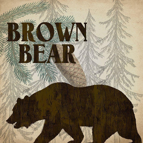 Rustic Lodge 4 White Modern Wood Framed Art Print by Kimberly, Allen