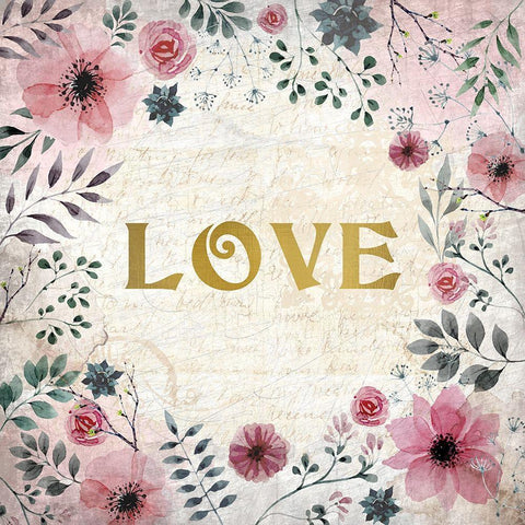 Blooming Dreams 1 Gold Ornate Wood Framed Art Print with Double Matting by Kimberly, Allen
