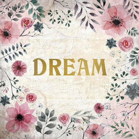 Blooming Dreams 2 White Modern Wood Framed Art Print with Double Matting by Kimberly, Allen