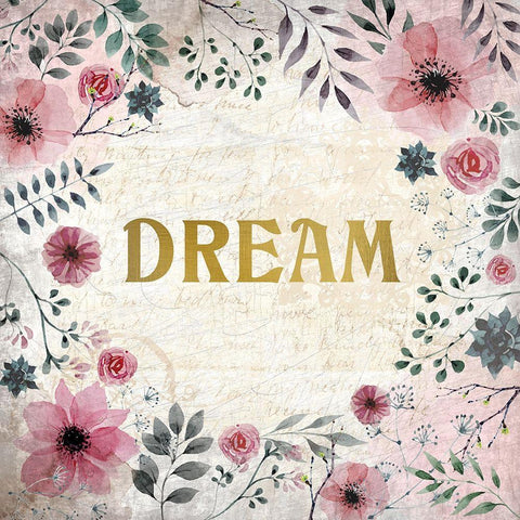 Blooming Dreams 2 Black Modern Wood Framed Art Print by Kimberly, Allen