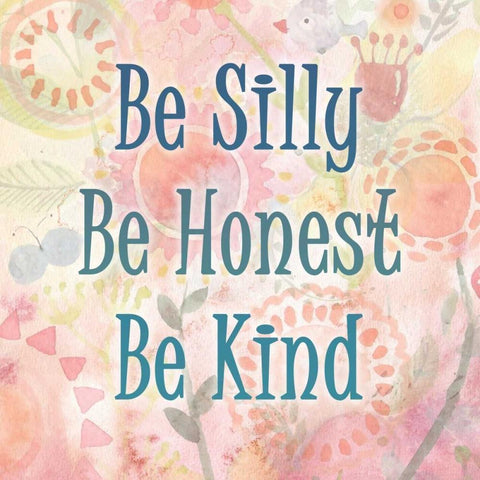 Be Silly Gold Ornate Wood Framed Art Print with Double Matting by Allen, Kimberly