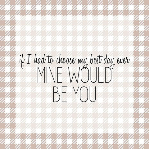 Mine Would Be You Black Modern Wood Framed Art Print by Kimberly, Allen
