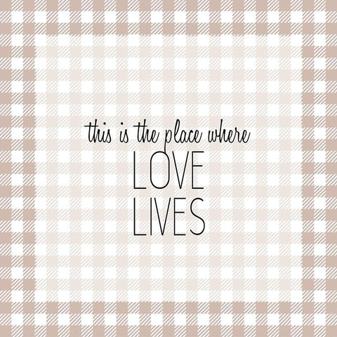 The Place White Modern Wood Framed Art Print with Double Matting by Kimberly, Allen