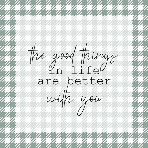 The Good Things Black Ornate Wood Framed Art Print with Double Matting by Kimberly, Allen